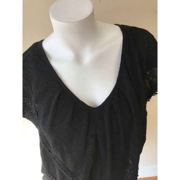 Anthropologie C KEER Top,S ,Draped Neck, Batwing - Picture 2 of 9